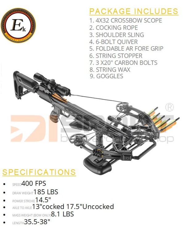 crossbow EK ARCKERY ACCELERATOR 410fps  180# PCK black