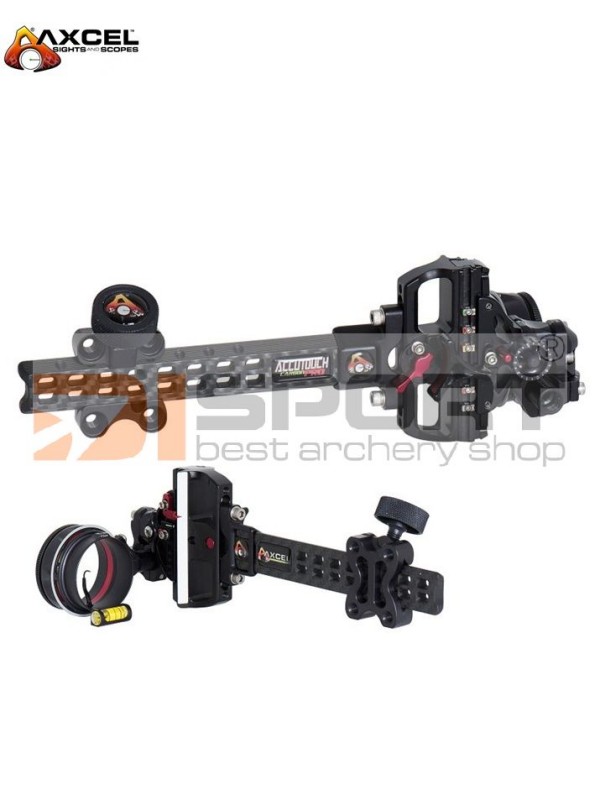 AXCEL ACCOUTOUCH CARBON plus PRO SLIDER 3D MERILNA -AV41 SCOPE with SINGLE PIN